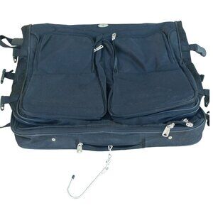 Olympia Hanging Travel Suitcase Folding Luggage Black